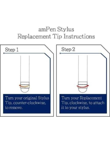 Lápiz Estilográfico Híbrido amPen Negro - Punta Intercambiable