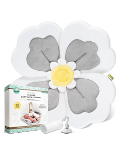 Cojín de Baño para Bebés - Set de 4 Piezas Gris Polvo