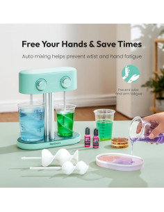 Mezclador de Resina Eléctrico Resiners R-072E Doble Cabeza 1.68kg 2