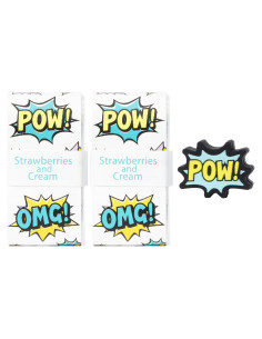 Juego de Empuñaduras y Amortiguador de Tenis Fresas y Crema