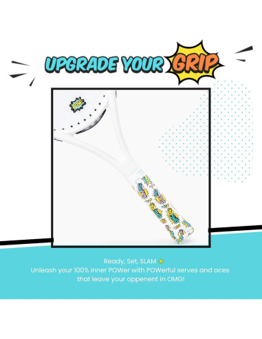 Juego de Empuñaduras y Amortiguador de Tenis Fresas y Crema