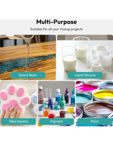 Mezclador de Resina Eléctrico Resiners R-072E Doble Cabeza 1.68kg