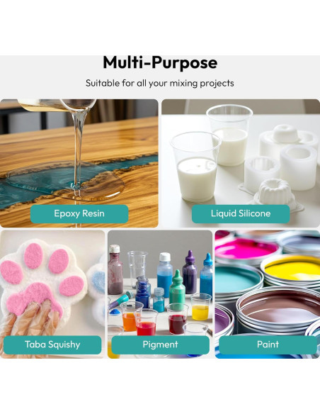 Mezclador de Resina Eléctrico Resiners R-072E Doble Cabeza 1.68kg