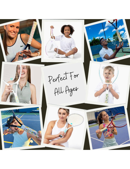 Juego de Empuñaduras y Amortiguador de Tenis Fresas y Crema