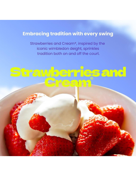 Juego de Empuñaduras y Amortiguador de Tenis Fresas y Crema