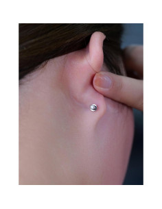 Pendientes de Titanio Hipoalergénicos Limerencia 20G con Respaldo Tornillo 2