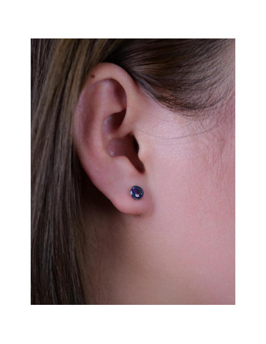 Pendientes de Titanio Hipoalergénicos Limerencia 20G con Respaldo Tornillo