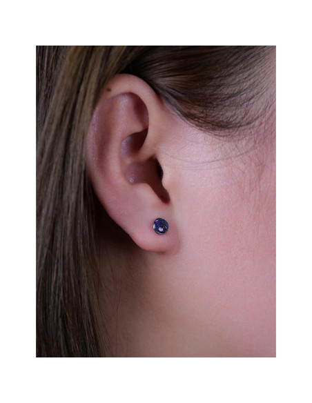 Pendientes de Titanio Hipoalergénicos Limerencia 20G con Respaldo Tornillo