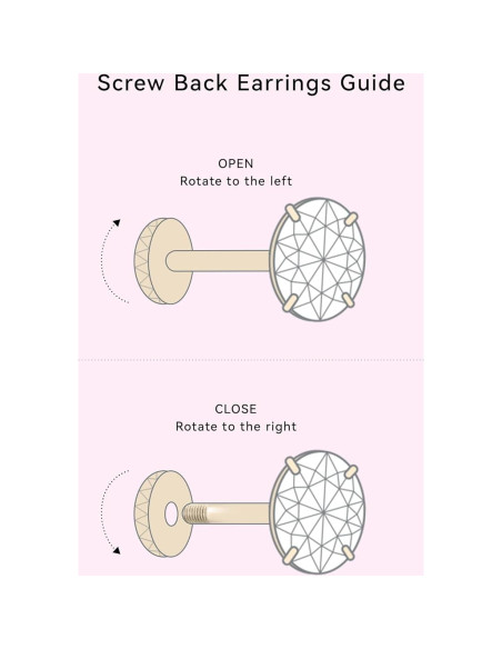 Pendientes de Titanio Hipoalergénicos Limerencia 20G con Respaldo Tornillo