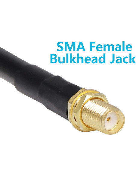Cable Coaxial GEMEK SMA Macho a Hembra 31 cm Baja Pérdida