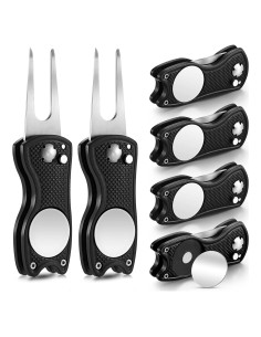 6 Herramientas de Reparación de Golf Skylety Plegables Acero Inoxidable