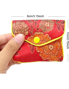 Bolsa de Seda para Joyería Honbay 12PCS Brocade Bordada S 2