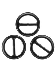 Anillo de Clip para Bufanda PATIKIL - 8 Piezas, Resina Negra