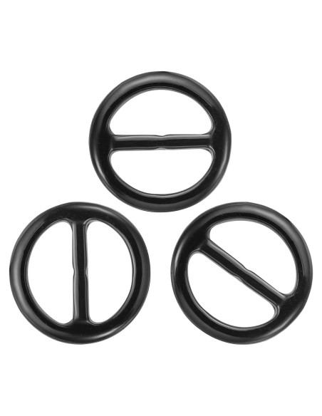 Anillo de Clip para Bufanda PATIKIL - 8 Piezas, Resina Negra