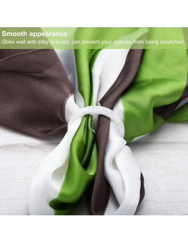 Anillo de Clip para Bufanda PATIKIL - 8 Piezas, Resina Negra