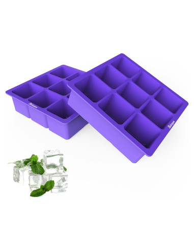 Bandeja de Hielo de Silicona Bakerpan - Set de 2 Cubos 4 cm