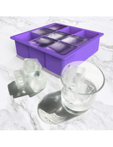 Bandeja de Hielo de Silicona Bakerpan - Set de 2 Cubos 4 cm