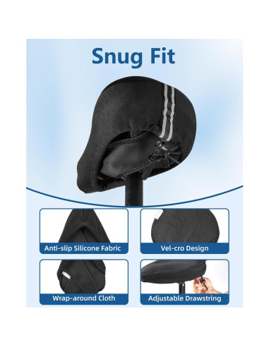 Funda de Asiento de Bicicleta Fitense con Gel 28x18cm