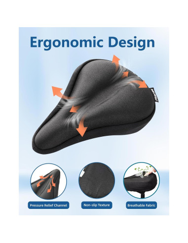 Funda de Asiento de Bicicleta Fitense con Gel 28x18cm