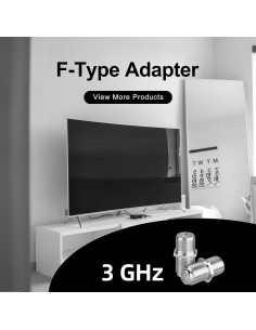 Conector Coaxial VCE F-Type Hembra a Hembra RG6 - Paquete de 2 2