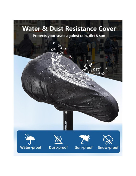 Funda de Asiento de Bicicleta Fitense con Gel 28x18cm