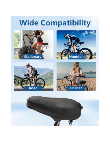 Funda de Asiento de Bicicleta Fitense con Gel 28x18cm