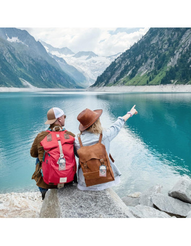 2 Etiquetas de Equipaje Smoaffly Calavera Americana Cuero