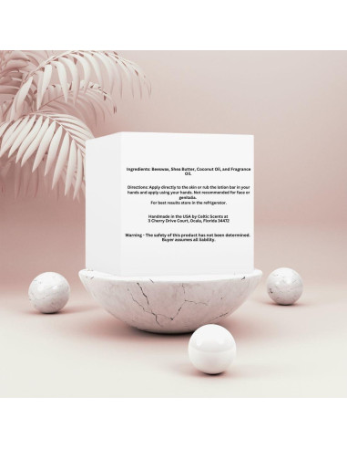 Barra de Masaje Hidratante Hecha a Mano 99 g - Romance Ámbar