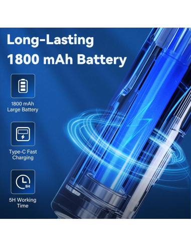 Raqueta eléctrica mata mosquitos Nymrix 4100V 2 en 1 recargable