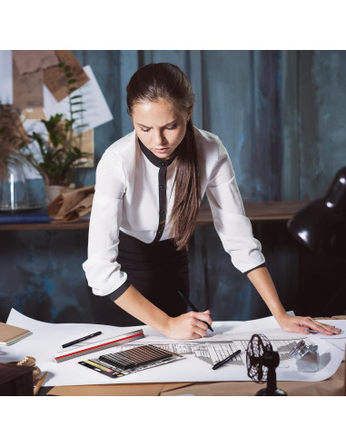 Set de 12 Marcadores Fineliners ARTEZA 0.4 mm Negros