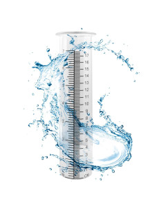 Tubo de Reemplazo para Pluviómetro de Plástico Zorveiio 17 cm