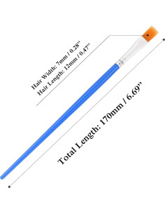 Pinceles Planos para Pintura UPINS - 30 Pcs Nylon 0.71 cm 2