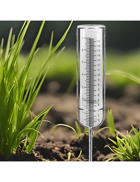 Tubo de Reemplazo para Pluviómetro de Plástico Zorveiio 17 cm