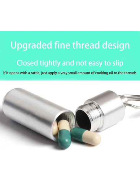 Organizador de Pastillas Portátil HCYJkluc Mediano Impermeable