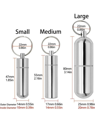 Organizador de Pastillas Portátil HCYJkluc Mediano Impermeable