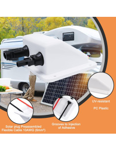 Entrada de Cable Solar Trisinger 0.1m 10AWG Doble Conector UV 2