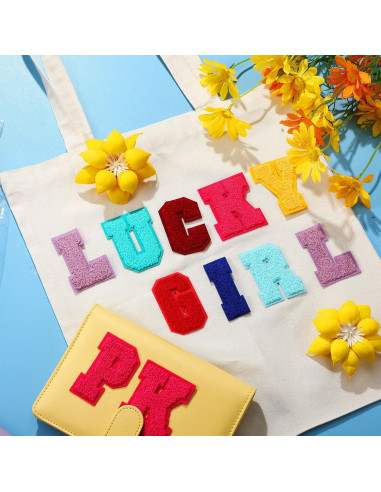 Parches Bordados de Letras A-Z Waydress 26 Pcs 7.1 cm