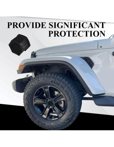 20 Cubiertas de Tuercas de Rueda 17mm Tecledsn - Negro