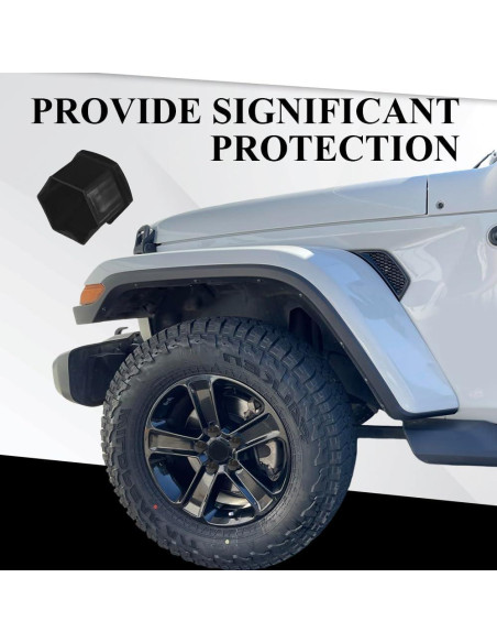 20 Cubiertas de Tuercas de Rueda 17mm Tecledsn - Negro