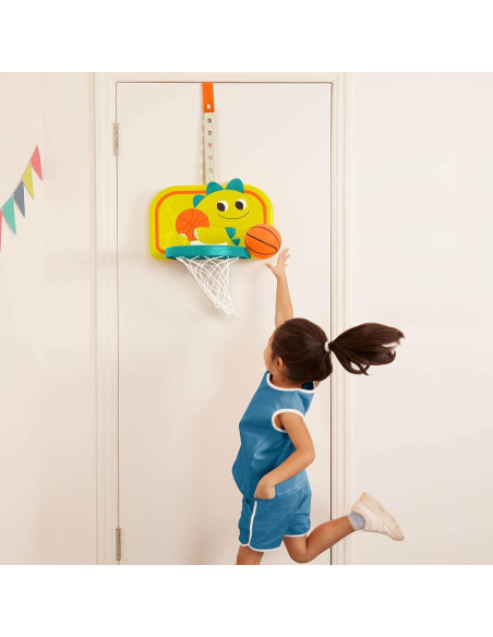 Red de Baloncesto Colgante B. toys Driblador Dinosaurio Ajustable