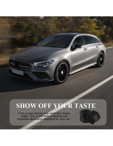 20 Cubiertas de Tuercas de Rueda 17mm Tecledsn - Negro