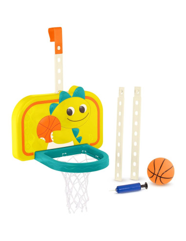 Red de Baloncesto Colgante B. toys Driblador Dinosaurio Ajustable