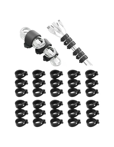 Organizador de Cables 10 Piezas Silicona ELFRhino 3 en 1