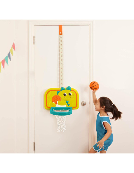 Red de Baloncesto Colgante B. toys Driblador Dinosaurio Ajustable