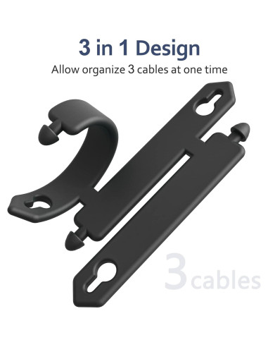 Organizador de Cables 10 Piezas Silicona ELFRhino 3 en 1