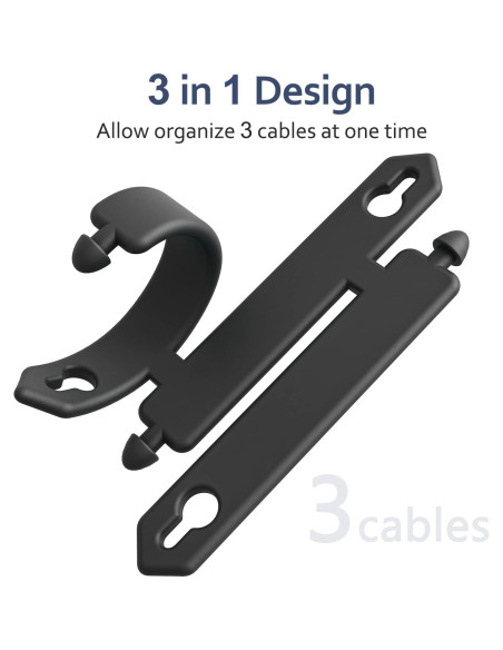 Organizador de Cables 10 Piezas Silicona ELFRhino 3 en 1