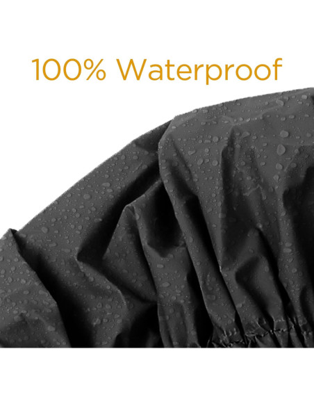 Gorro de Ducha DONNA Extra Grande Impermeable Negro 1PC