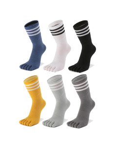 Calcetines de Dedo para Mujeres Fasot - 6 Paquetes Multicolor