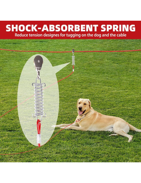 Cable de Atado para Perros PUPTECK 15.2m hasta 56.7kg