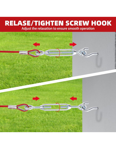 Cable de Atado para Perros PUPTECK 15.2m hasta 56.7kg